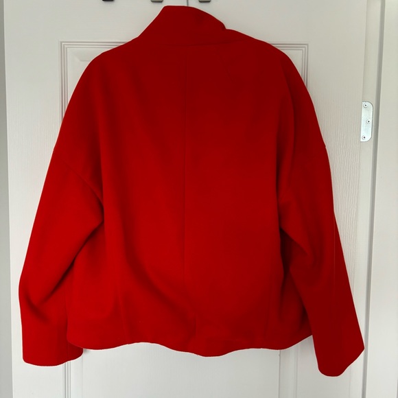 Anthropologie | Sascha Asymmetrical Coat, Red - Size M - Picture 5 of 14